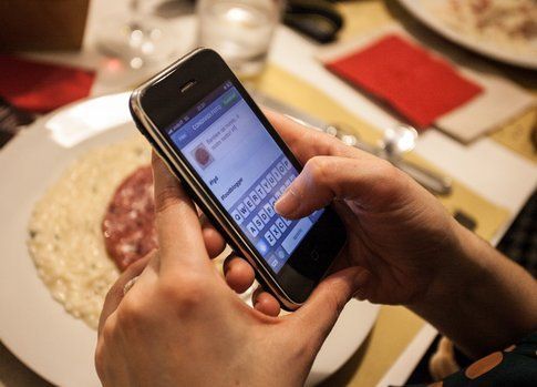 Un piatto su Instagram in diretta, durante la prima cena FGD a Torino (foto di Stefano Sgambati)