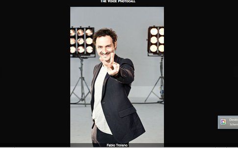 Fabio Troiano - screenshot da sito ufficiale The Voice of Italy