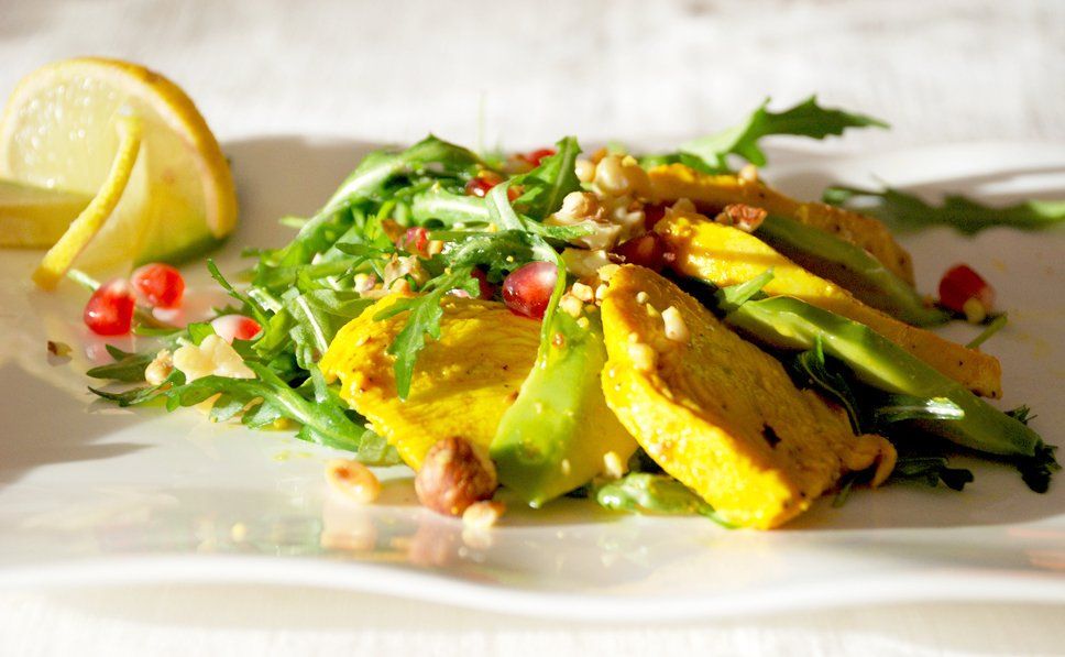 Insalata di pollo calda per l’inverno