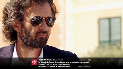 il momento occhialini con Carlo Cracco