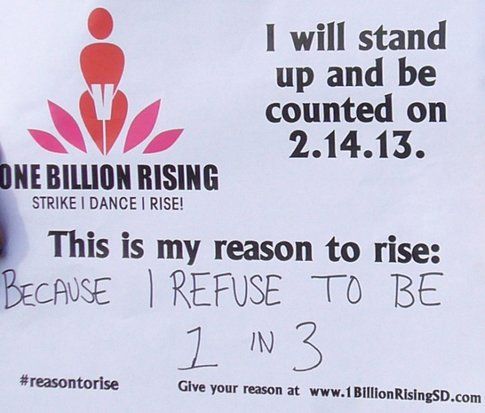 One Billion Rising - foto dalla pagina ufficiale V-Day