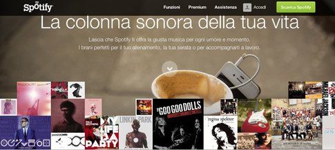 Screenshot di Spotify