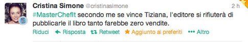 tweet di @cristinasimone