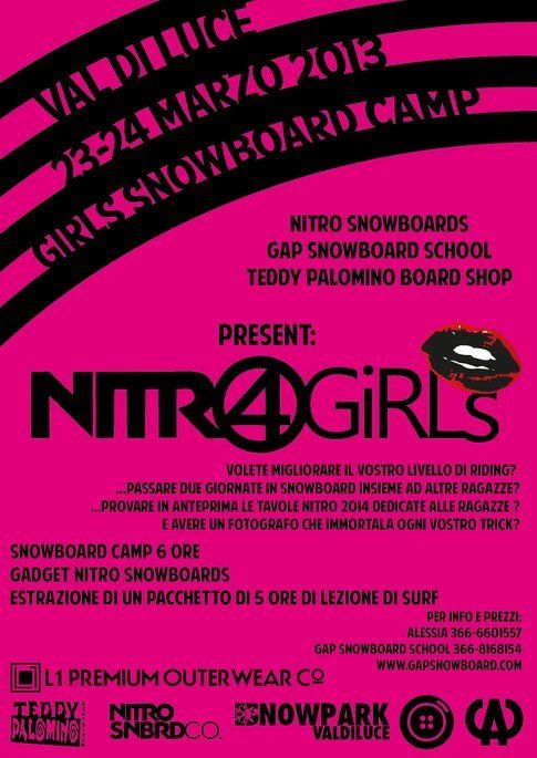 Nitro4Girls in Val di Luce dal 23 al 24 marzo