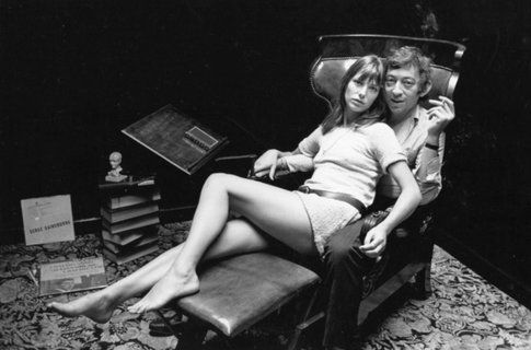 Jane Birkin e Serge Gainsbourg - foto via fashionguru.com.cn