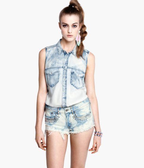 total look in denim H&M