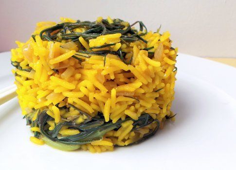 Riso thai con curcuma e agretti