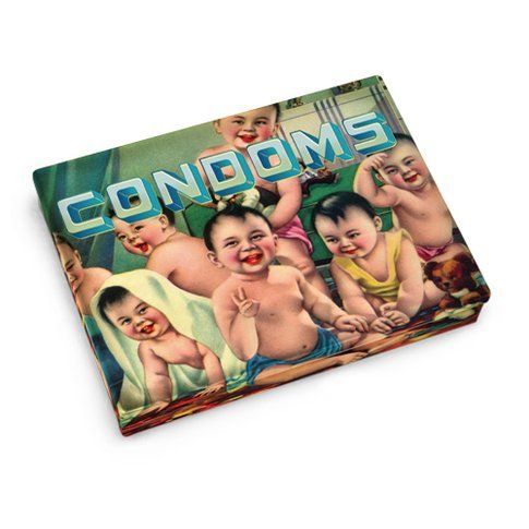 Blue Q condom box