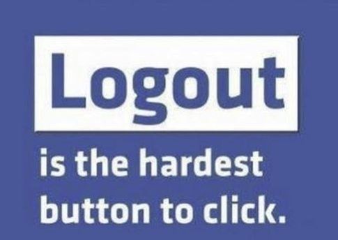 Logout: il bottone più difficile da cliccare! Credits: examiner.com