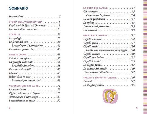 "Capelli e Acconciature" il sommario