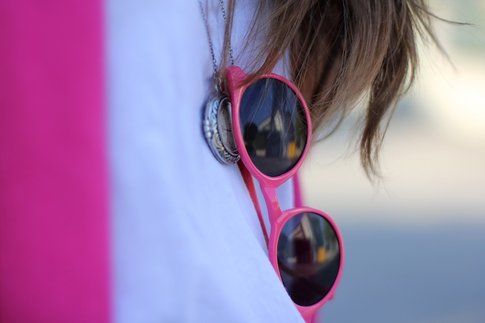 Il mio outfit: Fucsia e Pantaloni Pajama Style