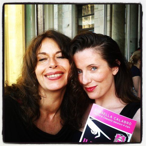 Io e Rossella Calabrò alla presentazione del suo libro - foto da Bigodino.it