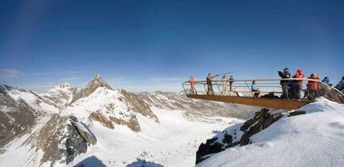 Piattaforma panoramica a Stubai. Foto di stubaier-gletscher.com