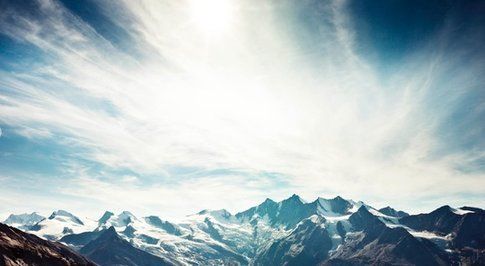 Paesaggi alpini. Foto di Saas-fee.ch