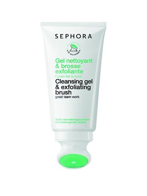 Sephora - Cleansing gel & exfoliating brush