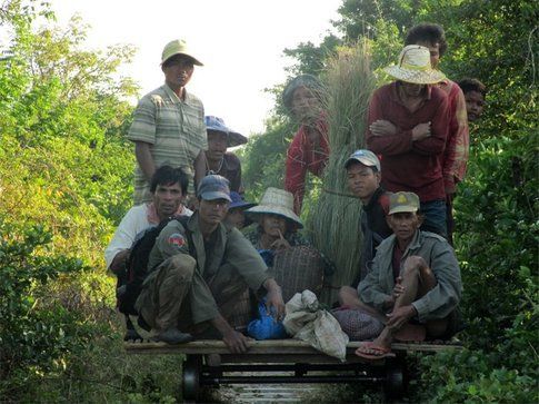 bamboo train