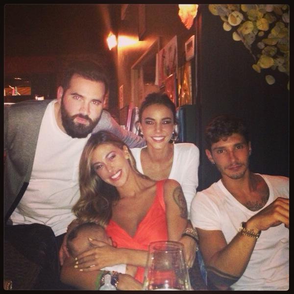 Chiara Biasi e Belen Rodriguez a cena a Milano