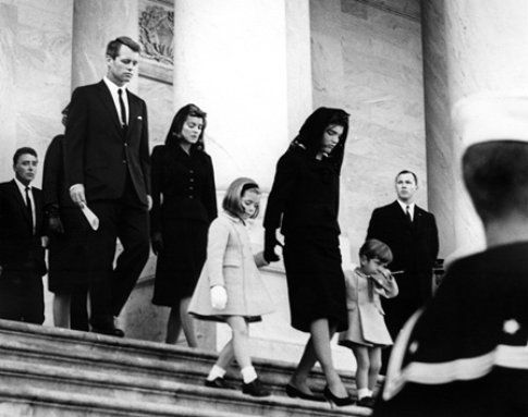 Jackie Kennedy ai funerali del Presidente - foto da John F. Kennedy Presidential Library and Museum