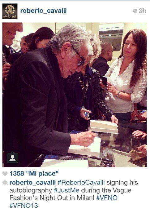 Vogue Fashion Night Out: la notte più fashion dell'anno vista attraverso Instagram! Foto: @roberto_cavalli