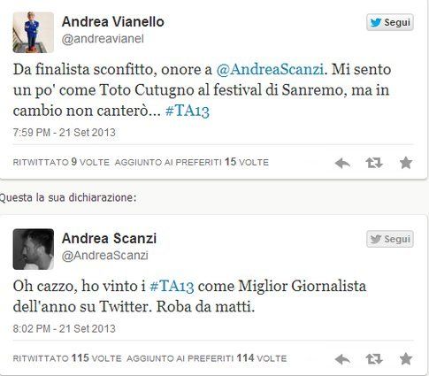 #TA13 i vincitori