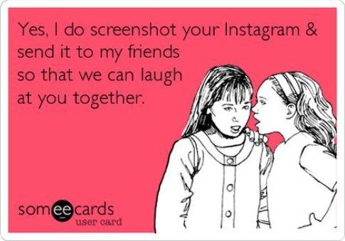 card divertenti su instagram. Fonte foto: someecard.com