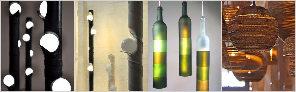 Lampade di design: bellissimi lampadari da materiali di recupero