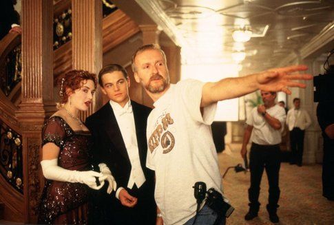 James Cameron durante le riprese del Titanic - foto da movieplayer.it