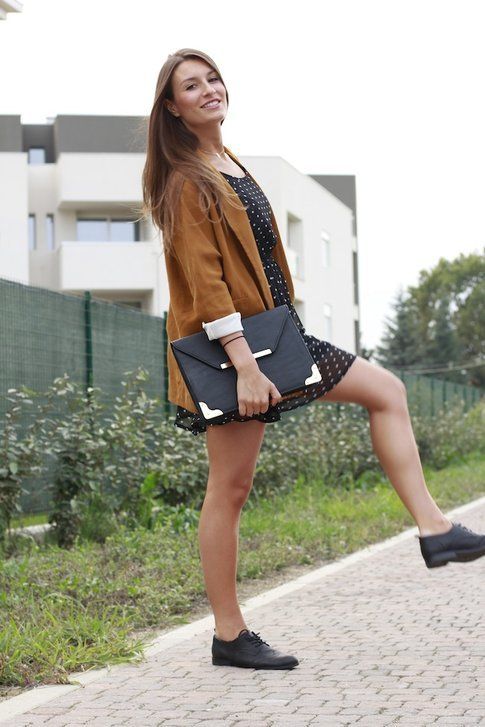 Il mio Outfit: Camel Chic, Pois e Francesine