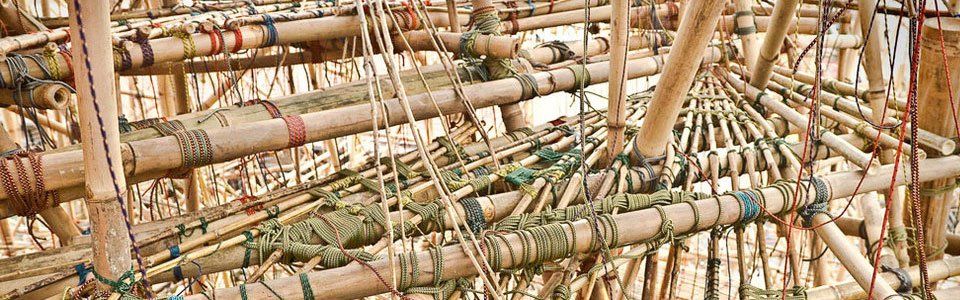 L'installazione Big Bambù al MACRO di Roma: l'opera d'arte è un nido gigantesco