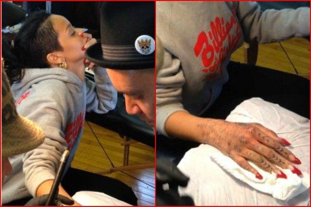Rihanna e il suo nuovo tatuaggio Maori