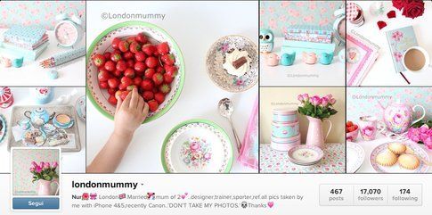 l'account Instagram di Londonmummy