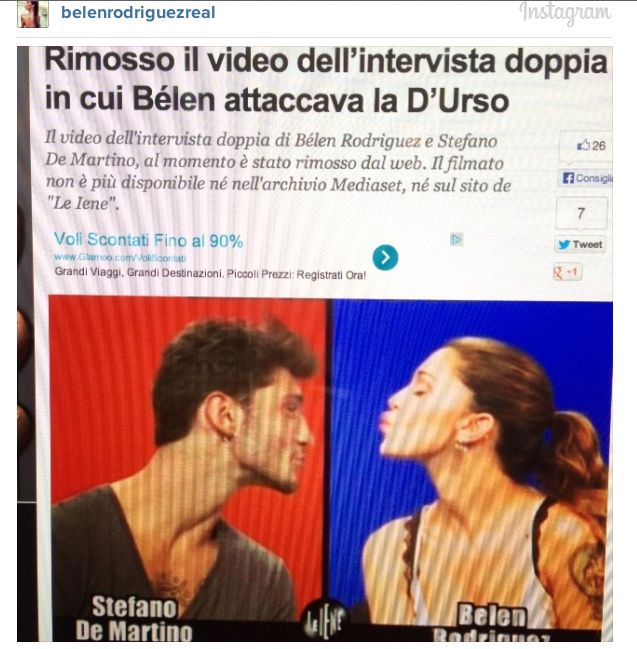 Belen manda a "fan…." la D'Urso (VIDEO)