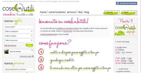 Baratto online. Fonte: coseinutili.it