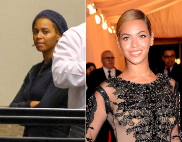 Beyonce Knowles senza trucco