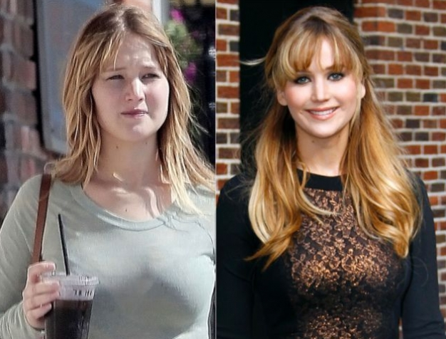 Jennifer Lawrence senza trucco