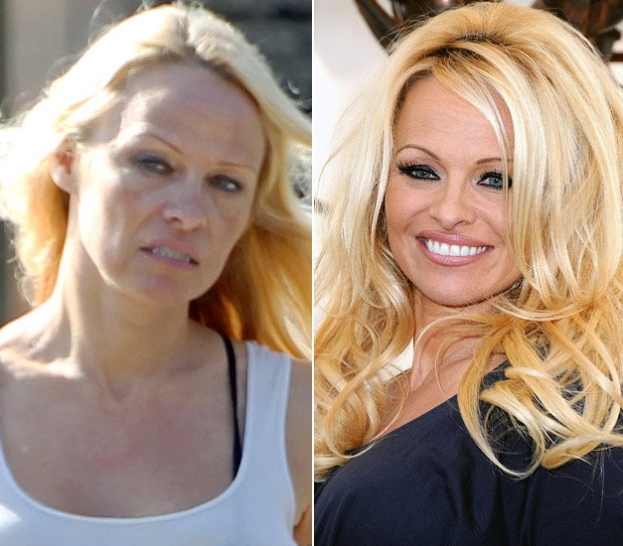 Pamela Anderson senza trucco