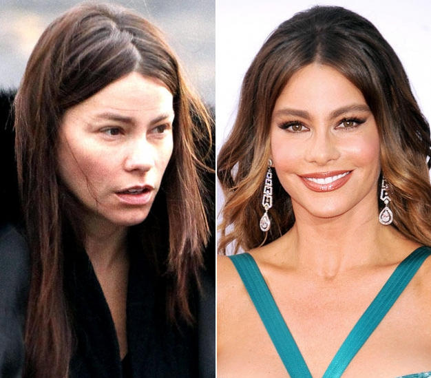 Sofia Vergara senza trucco