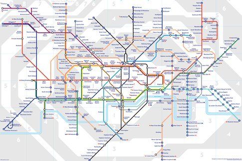 Mappa Metropolitana di Londra