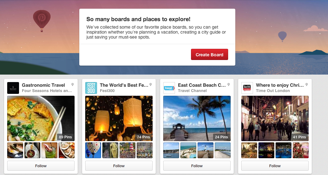 Pinterest Place Pin: le tre P per condividere i tuoi viaggi