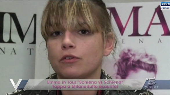 Emma Marrone sciupata per il tour