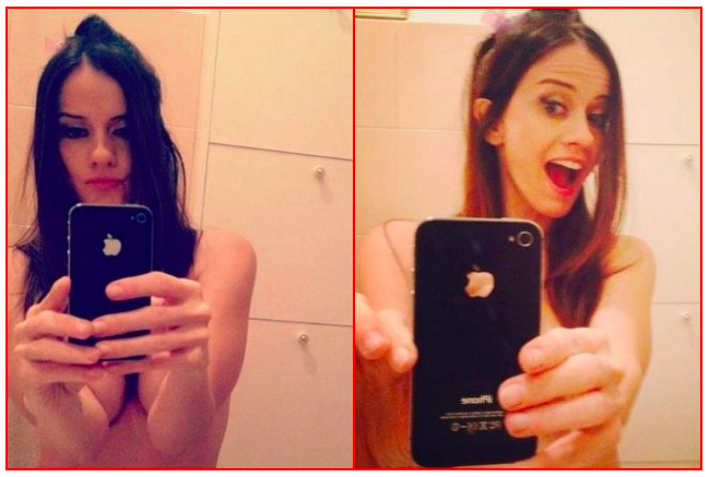 Chiara Iezzi e gli autoscatti nuda in bagno