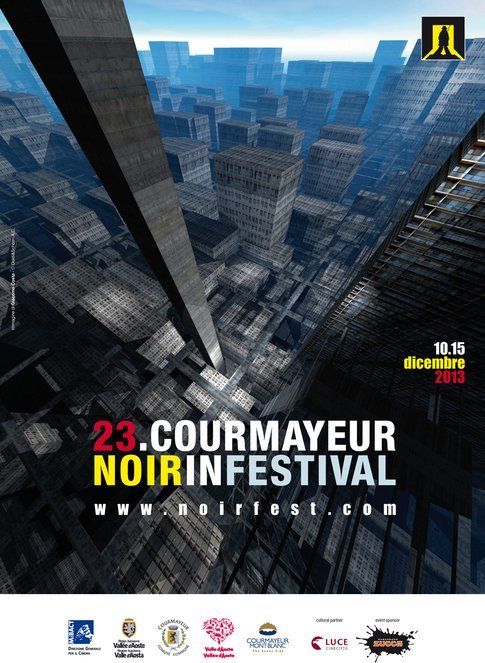 Locandina del Courmayeur Noir in Festival 2013 - immagine da pagina ufficiale festival