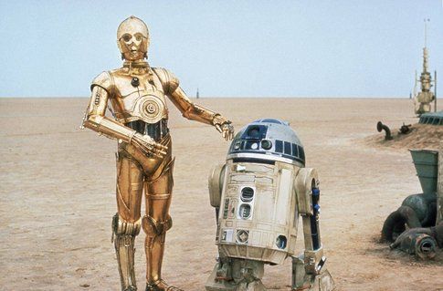 D3BO (C3PO) e C1P8 (R2-D2) - foto Scifi.about.com