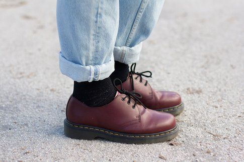 Outfit per il weekend: jeans vintage - Dr Martens