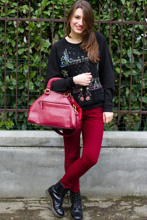 Outfit per i giorni di Pioggia: Rosso e Stivaletti!