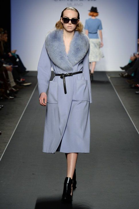 San Andrès Milano FW 2014-15 cappotti lavanda per una donna romantica e audace  Ph Luca Sorrentino