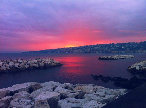 Tramonto sul Golfo di Napoli - Foto Viachesiva