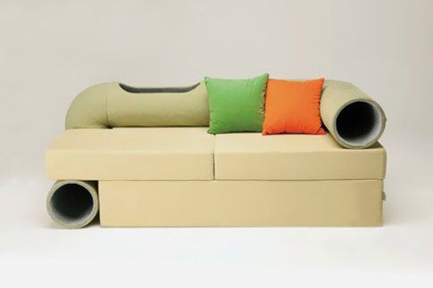 Seungji Mun - Cat tunnel sofa