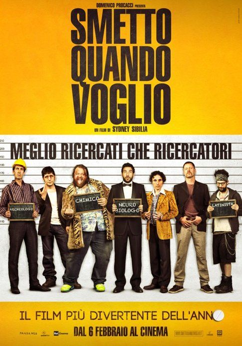 Locandina di "Smetto quando voglio" - immagine da movieplayer.it