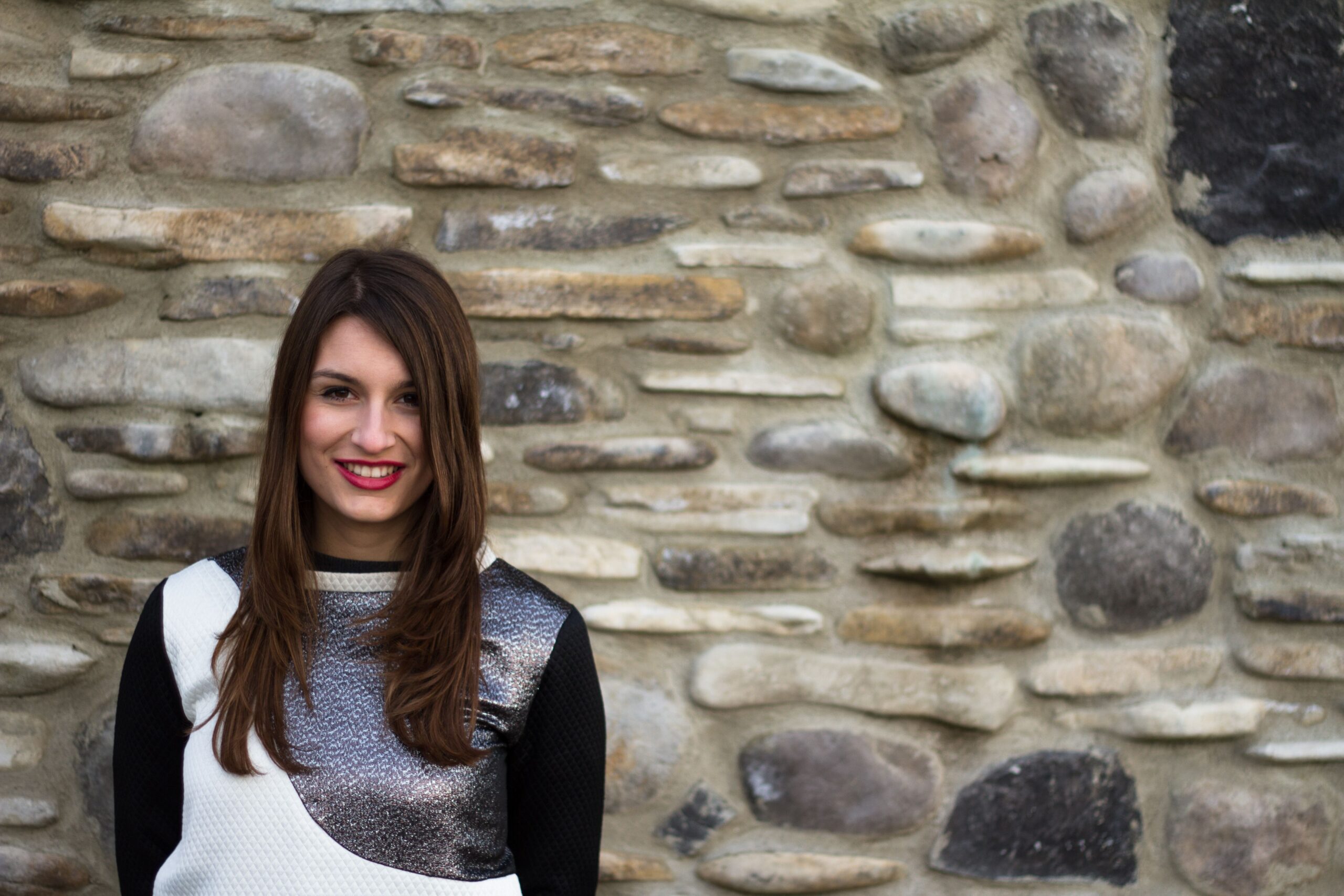 Outfit da giorno: Bianco e Nero con dettagli Glitter!